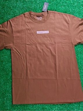 Primitive Brown Logo Short Sleeve Tee